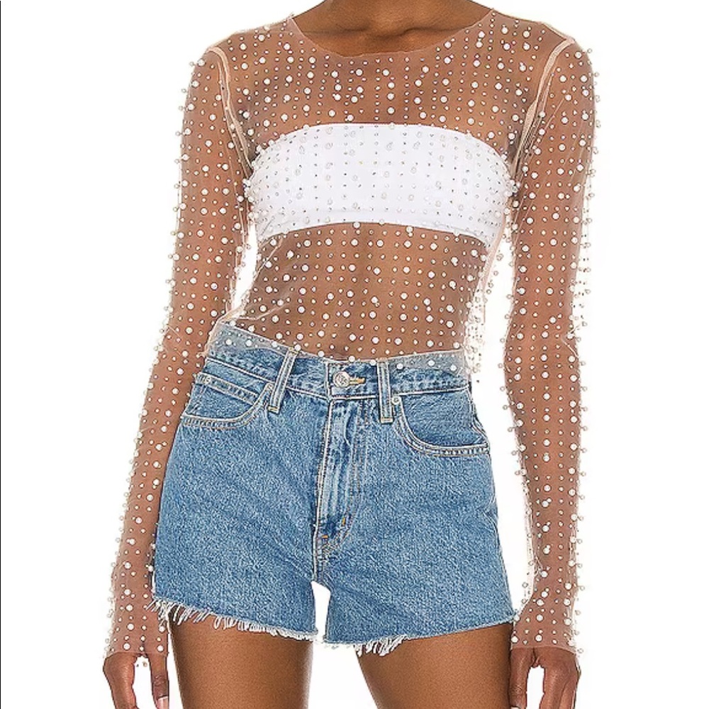Beach Bunny pearl top